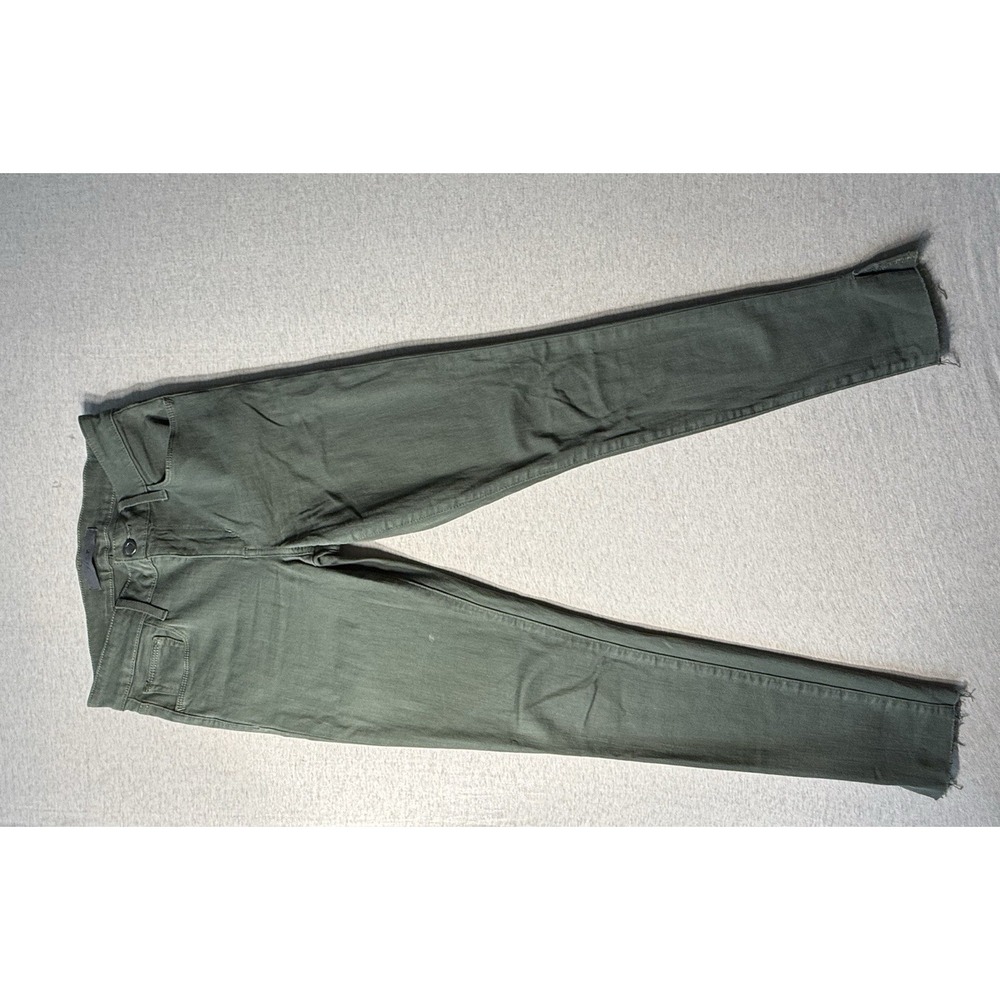 Joe's Woman's Olive Green Jeans Strech Straight Leg Size 25
